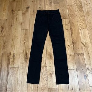 Curtshop Zoe high waisted jeans charcoal grey color skinny